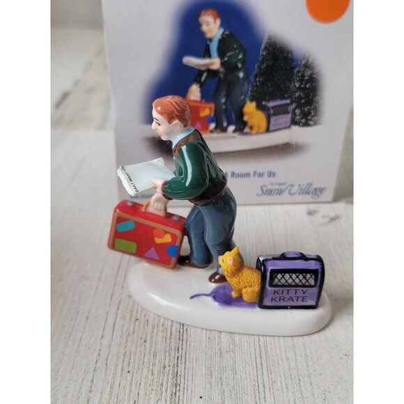 Dept 56 55430 they have a room for us snow village accessory Xmas kitty - Picture 2 of 7